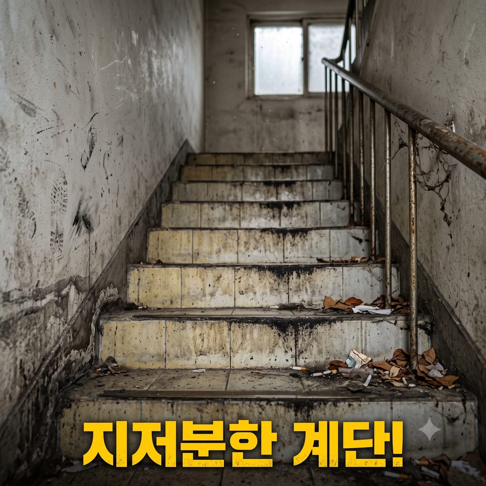 계단·입주청소 시공 전